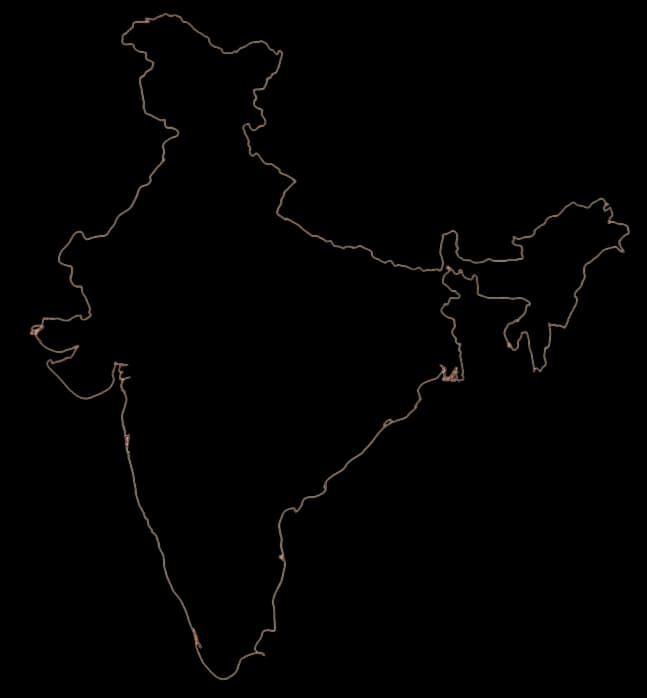 India map outline