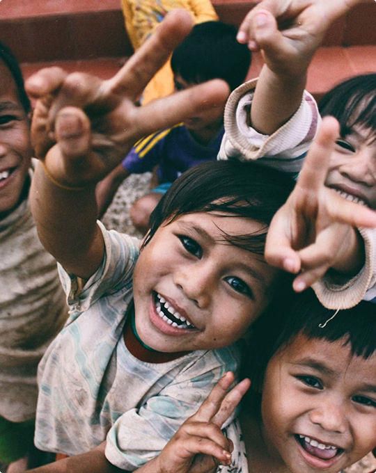 Children in school classroom